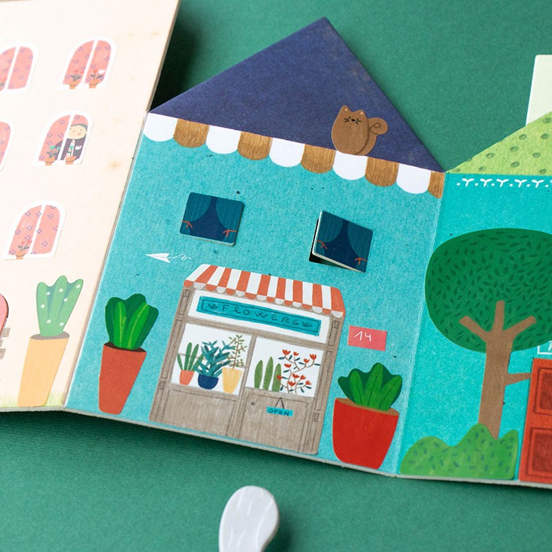 Actividad creativa de pegatinas